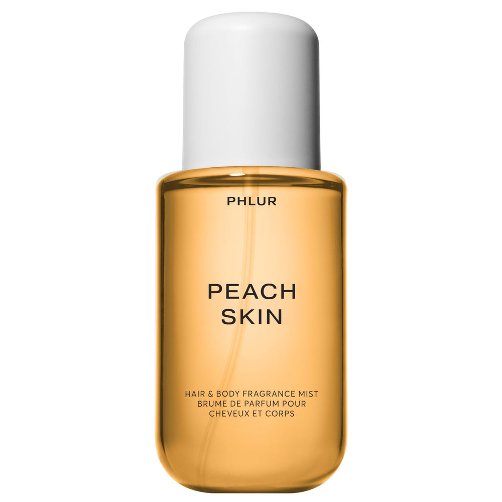PHLUR Peach Skin Body Mist bottle front view for everyday layering