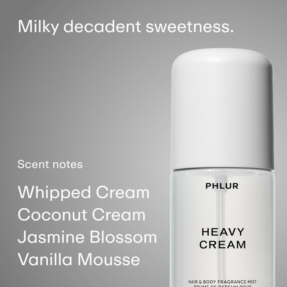 PHLUR Sweet Skin Trio hair and body mist for seamless all-over fragrance.