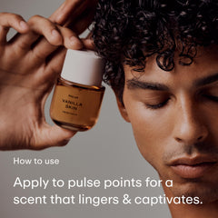 PHLUR Vanilla Skin base notes of vanilla and sandalwood for warm, lasting appeal.