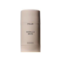 PHLUR Vanilla Skin deodorant packaging shows sleek design for daily freshness.