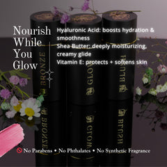 Phoenix Beauty Contour Trio Moonlight highlighter stick for candle-lit glow and dewy radiance