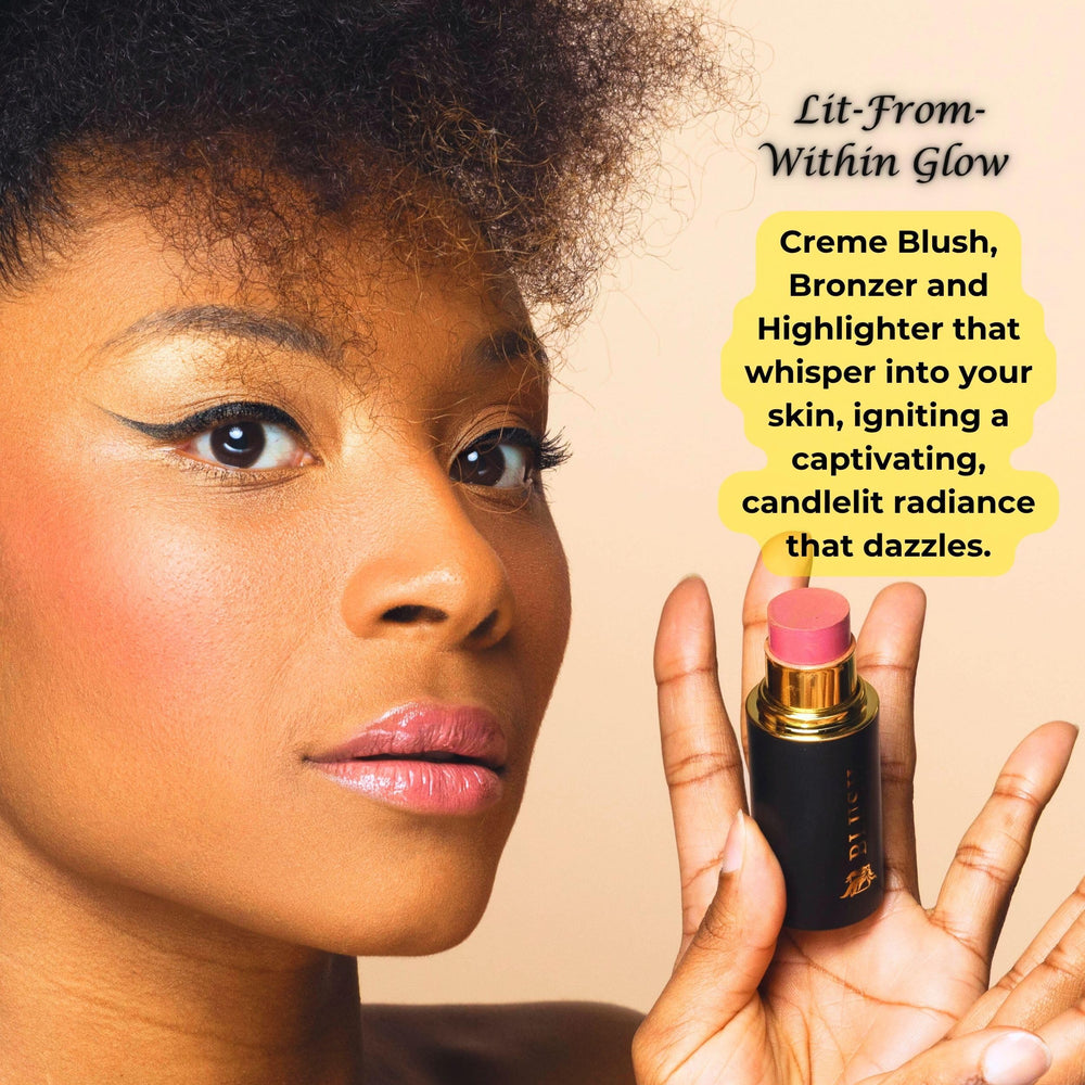 Phoenix Beauty Contour Trio Petal Kiss blush stick for soft rosy flush and buildable coverage