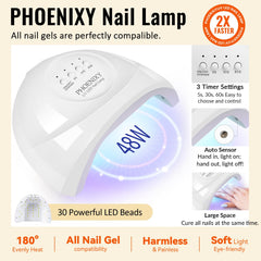 Phoenixy base coat bottle ensures smooth adhesion for durable color.