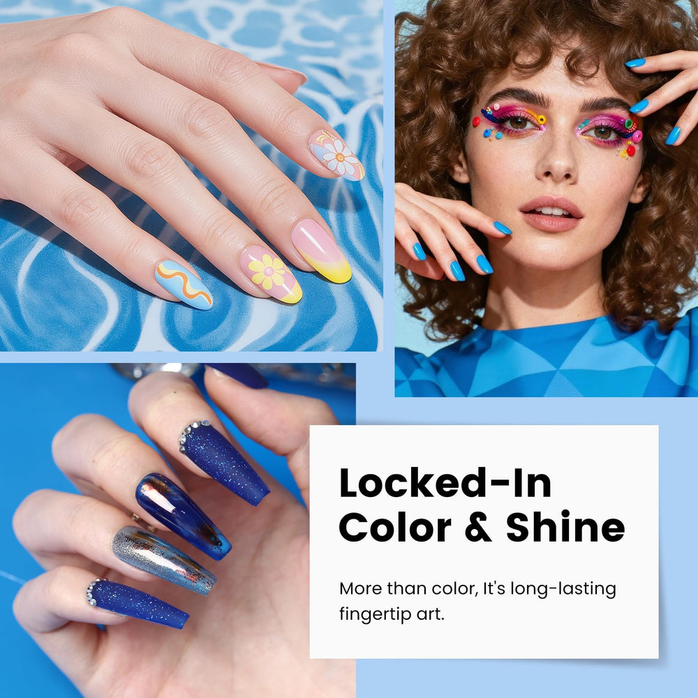 Phoenixy gel polish bottle close up showing rich color pigment