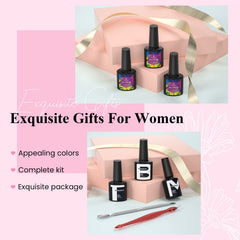 Phoenixy manicure tools kit for easy home nail care.