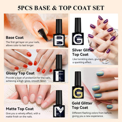 Phoenixy nail palette includes nude, white, pink, purple, red and more.