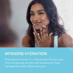 Photozyme packaging box highlights clean premium skincare