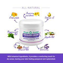 PhysAssist Oncology Cream USA-made stamp indicating high-quality production.