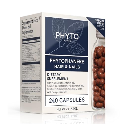 PHYTO Phytophanère capsules daily dose for convenient hair and nails support.