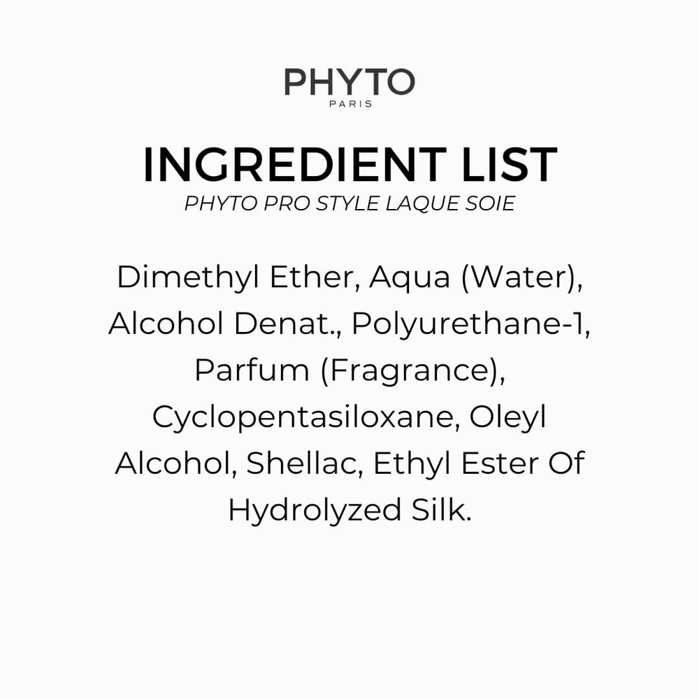 PHYTO PRO STYLE Laque Soie suitable for all hair types and textures.