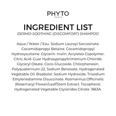 PHYTO Scalp Solutions Anti-Itch Shampoo highlighting fermented bisabolol ingredient