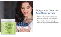 Açaí berry boost in Pierre Freeman's Energizing Facial Scrub suggests antioxidant protection.