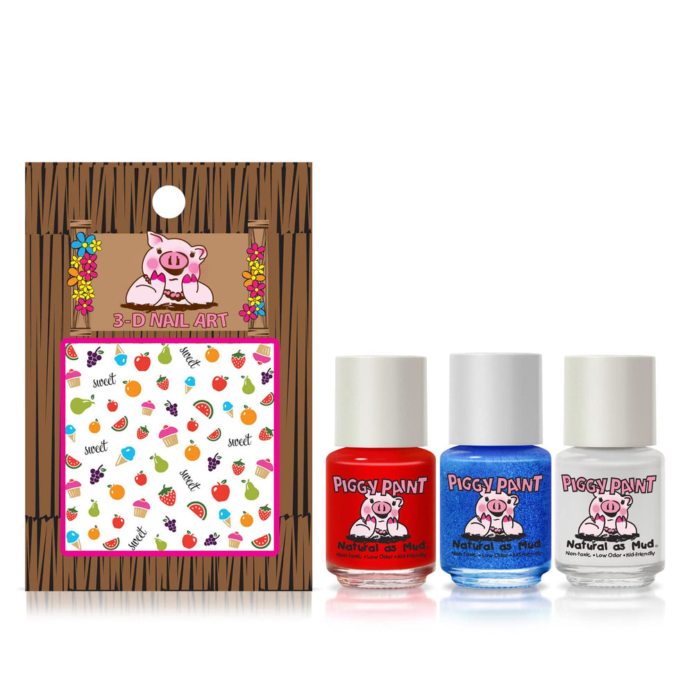 Piggy Paint nail application on a child with smooth color