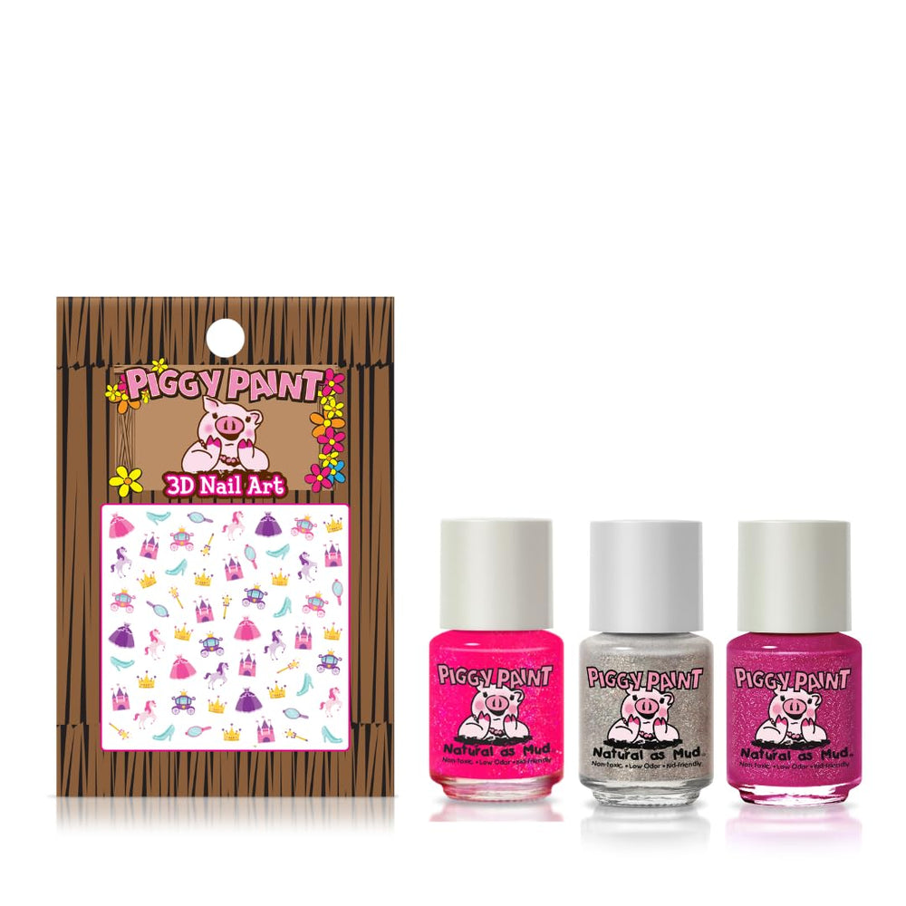Piggy Paint Neon Lights glitter polish for vibrant kids' nails.
