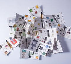 Pilestone travel-friendly fragrance vials for testing and quick comparisons.