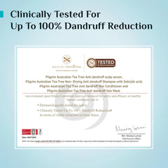 Pilgrim Anti-Dandruff Shampoo visibly reduces flakes in daily routine.