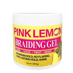 PINK LEMON Braiding Gel delivers maximum hold for durable braided styles.