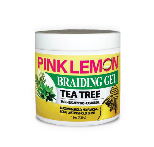 PINK LEMON Braiding Gel with Tea Tree delivering maximum hold for braids