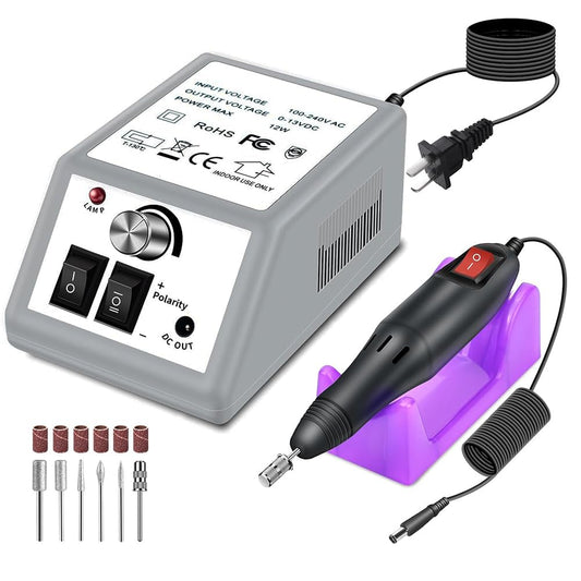 Pinkiou professional nail drill front view for precise shaping and control
