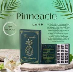Pinneacle 21 sizes included for versatile client-tailored lash designs.