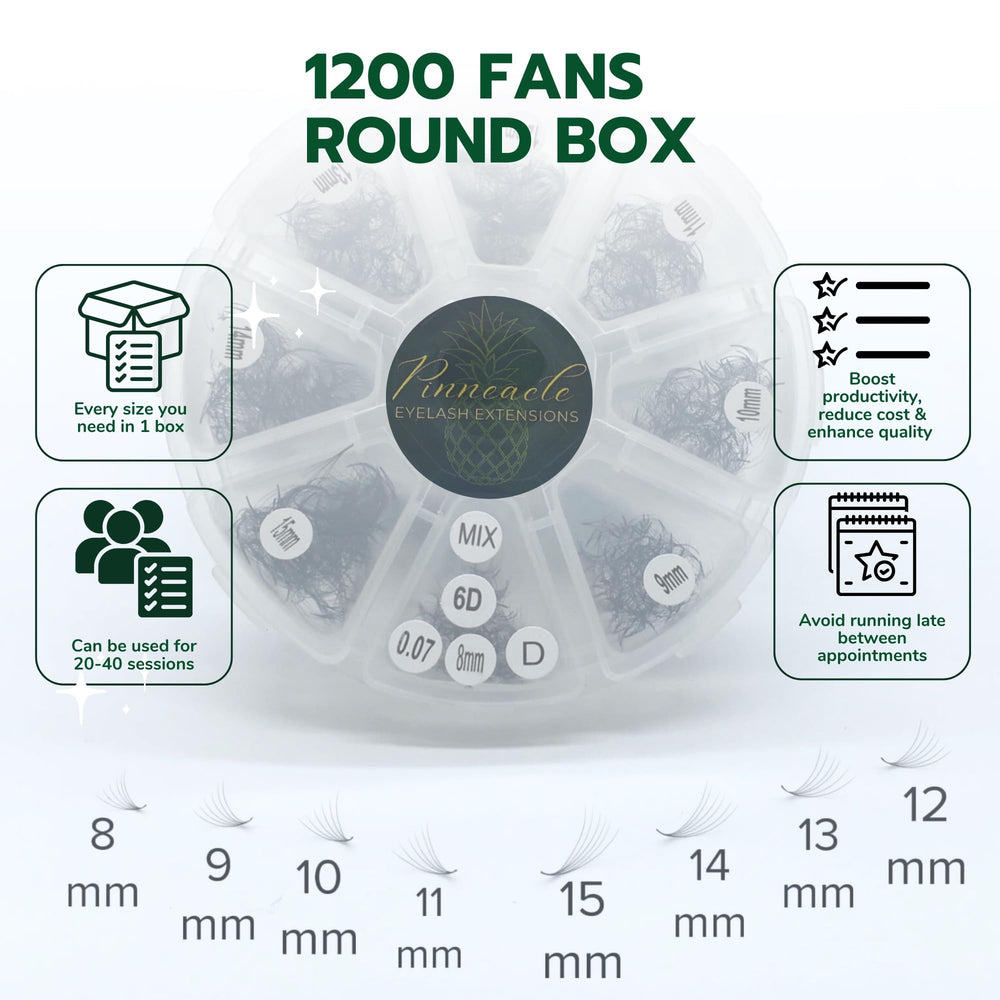 Pinneacle premade fans suit beginners through pros for consistent results