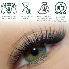 Pinneacle Wispy Promade Fans used by professional lash artists
