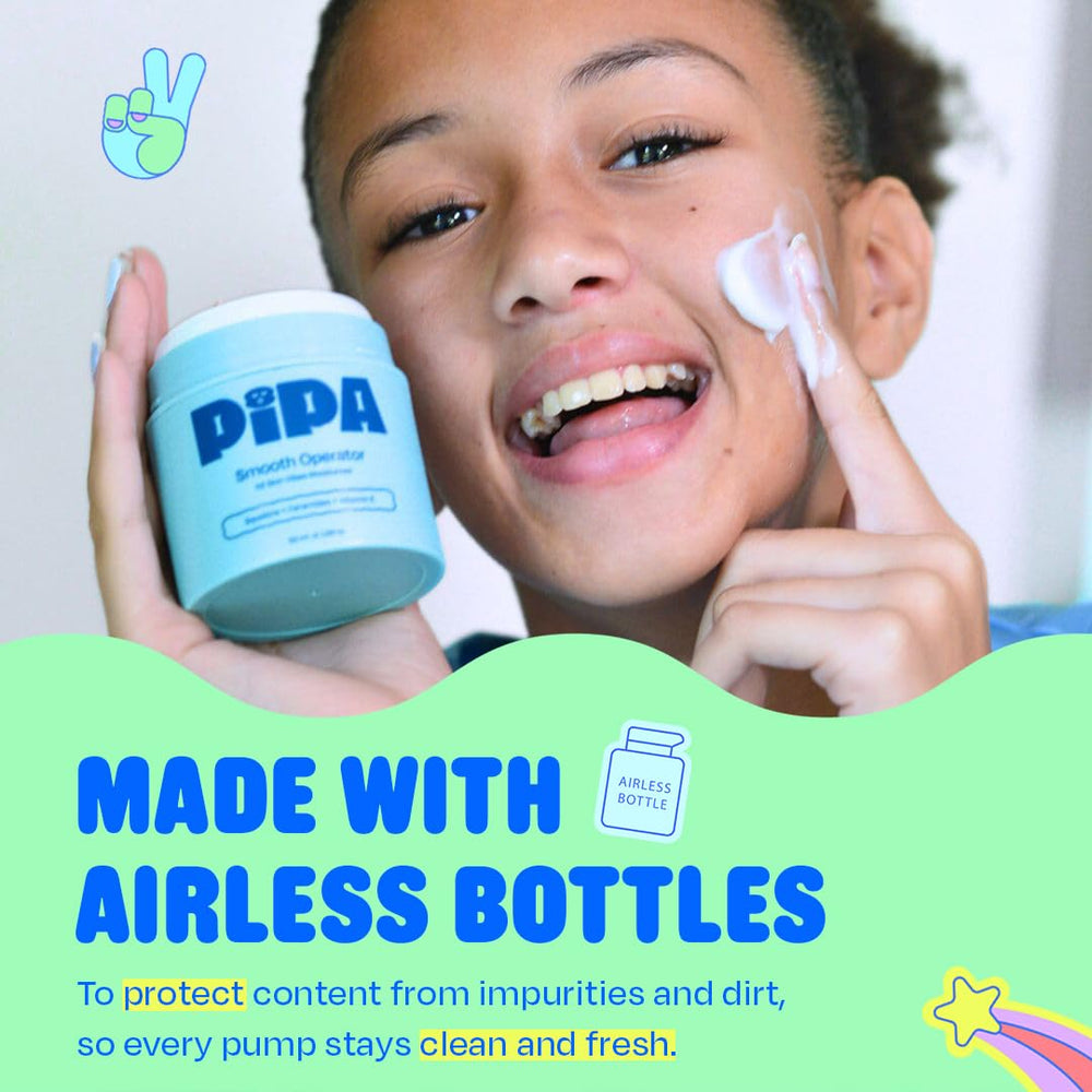 Pipa kid-friendly packaging – cheerful pouch for home or travel.