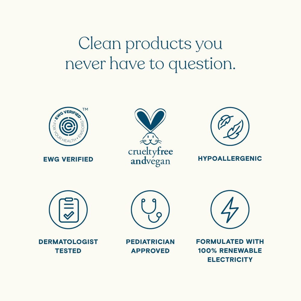 Pipette hypoallergenic label close-up emphasizes clean, dermatologist-approved ingredients.