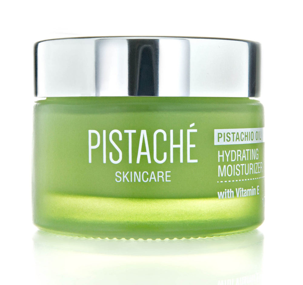 Pistaché Skincare Pistachio Oil Face Moisturizer bottle for lightweight hydration.