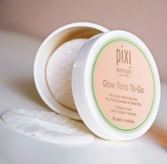 Pixi Glow Tonic to-Go pads pack ready for daily exfoliation to brighten complexion.