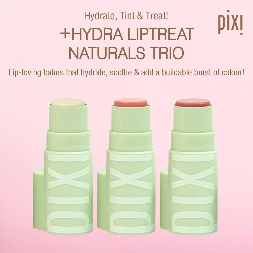 Pixi Hydra LipTreat Peach-y swatch for a soft wearable tint