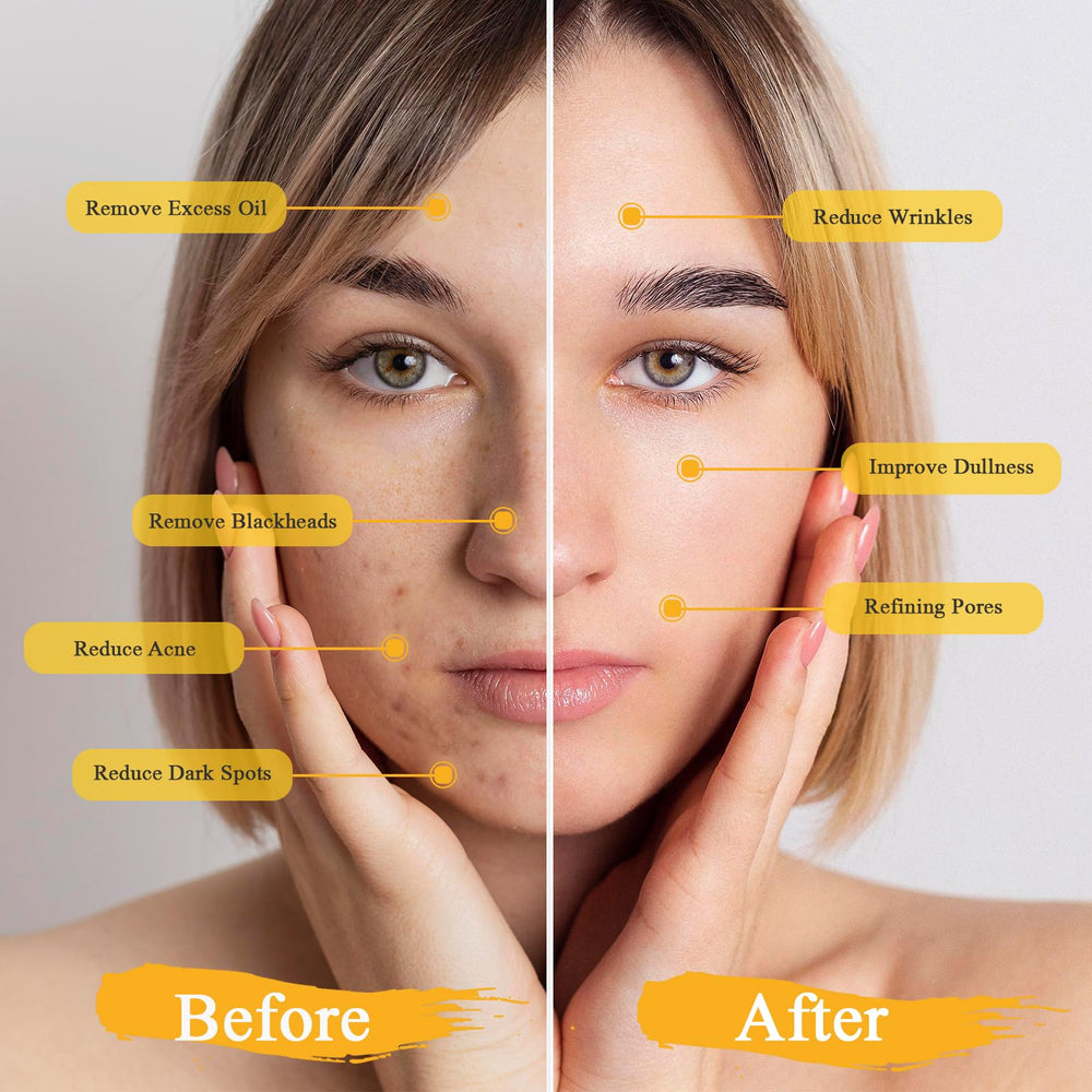 Pjordo avocado green tea mask being applied to skin.