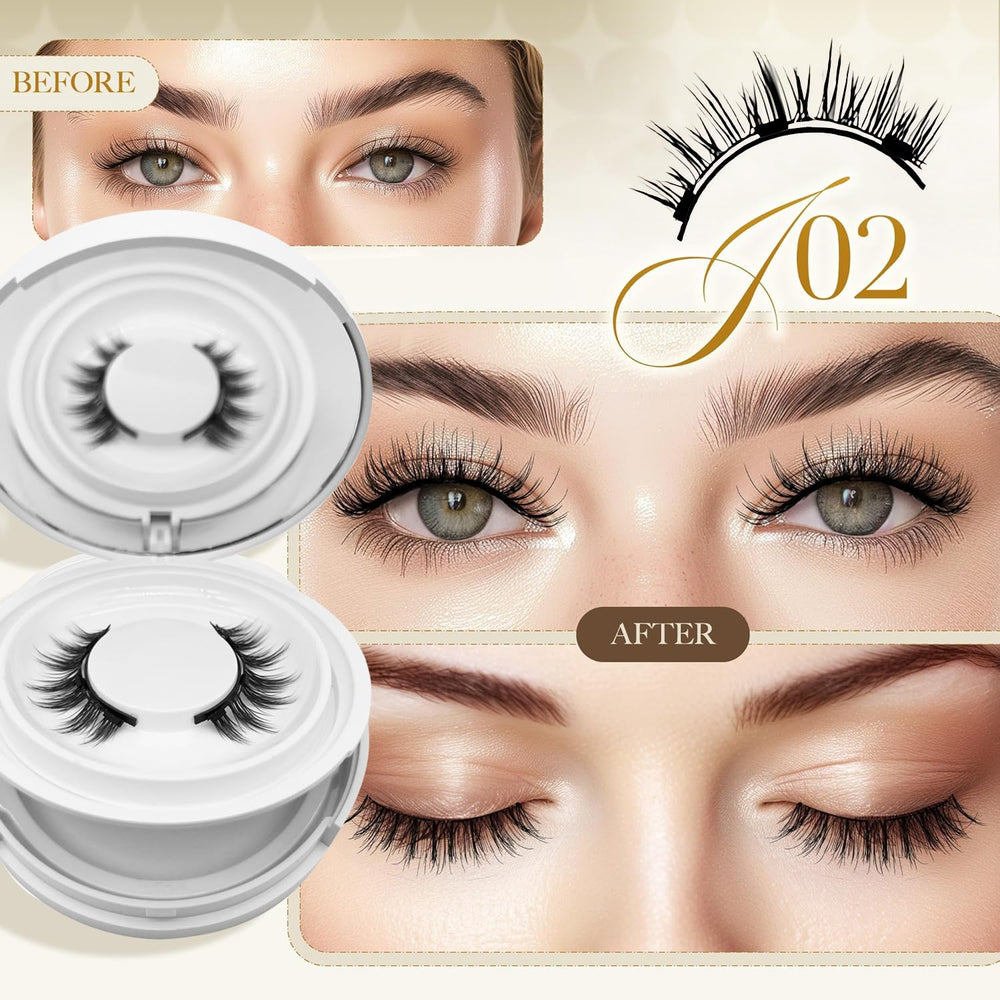 Close-up of Ginani magnetic lashes highlighting lightweight comfort for daily use
