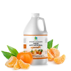 Plainly Earth antimicrobial hand soap front bottle for bulk refill convenience.