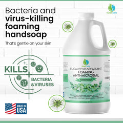 Plainly Earth antimicrobial hand soap fragrance notes offer calming vanilla.