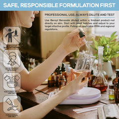 Skin care jar containing Plant Guru Benzyl Benzoate for cosmetics