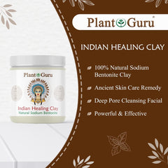 Plant Guru detox clay for bath and DIY spa, aromatic and soothing