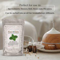 Plant Guru Menthol Crystals used in cosmetics and personal care.