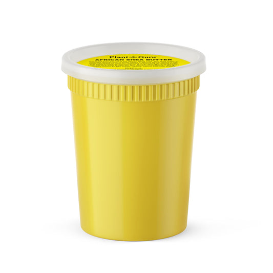 Plant Guru Raw African Shea Butter 32 oz bulk jar moisturizes skin.