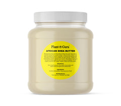 Plant Guru Raw African Shea Butter 3 lb packaging shown for versatile home use