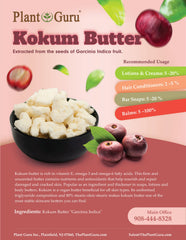 Plant Guru Kokum Butter in hair conditioner supports scalp moisture