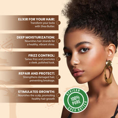 Plant Guru Shea Butter on face for deep hydration.