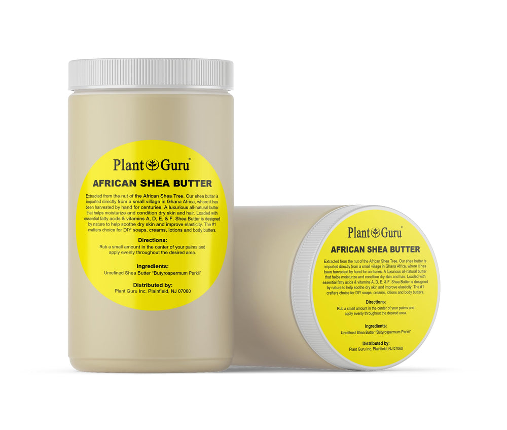 Plant Guru Shea Butter on hands demonstrates quick-absorbing hydration.