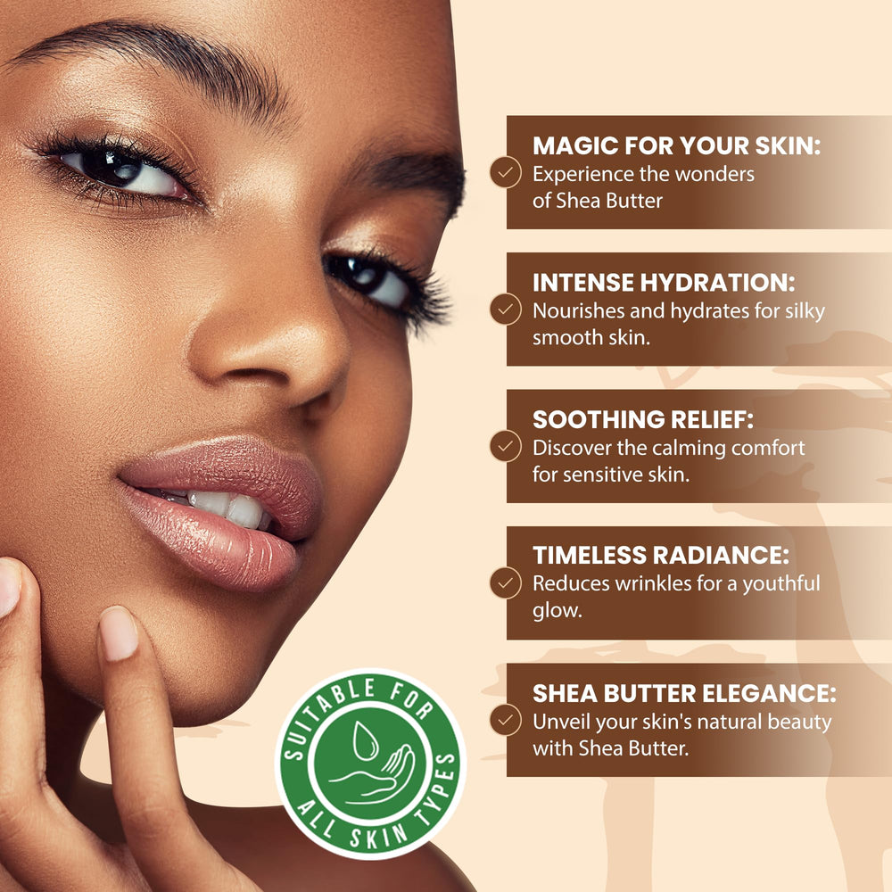 Plant Guru Shea Butter hand application demonstrates smooth skin.