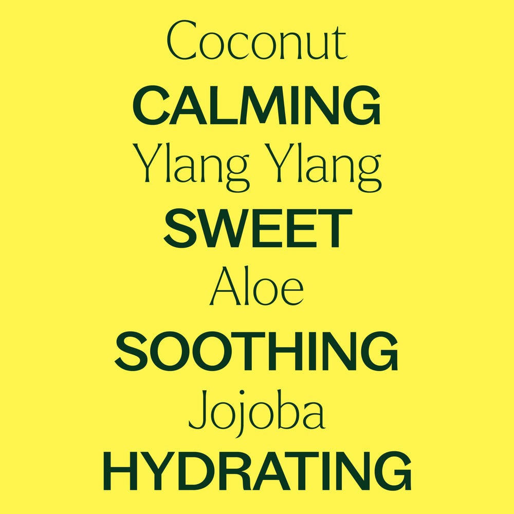 Plant Therapy Coconut Ylang Ylang ingredients aloe highlight skin hydration.