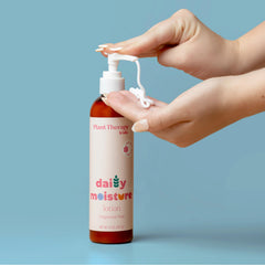 Plant Therapy Kids Daily Moisture Lotion with Shea Butter and Jojoba Oil nourishes dry skin