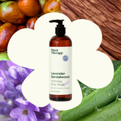 Plant Therapy Lavender Sandalwood dispenser pump ready for convenient, tub-side use