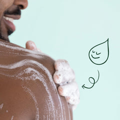 Jojoba extract in Vanilla Woods Body Wash helps lock in moisture.