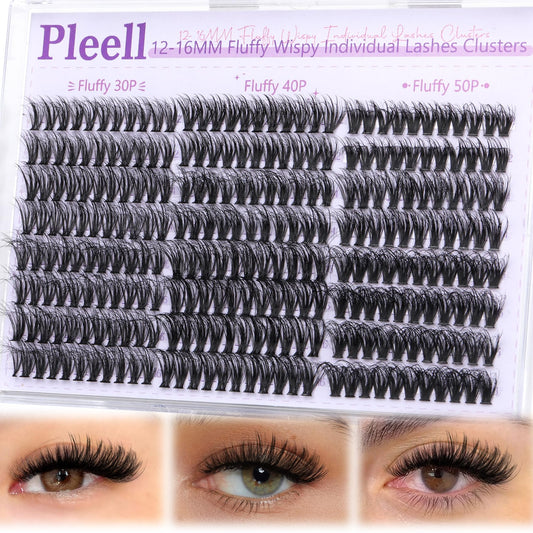 Pleell Wispy Lash Clusters packaging display for easy browsing and gifting