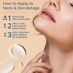 Plexaderm Anti-aging neck cream on vanity suggesting smoother appearance